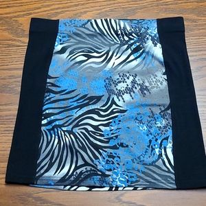 Zebra Print Mini Skirt